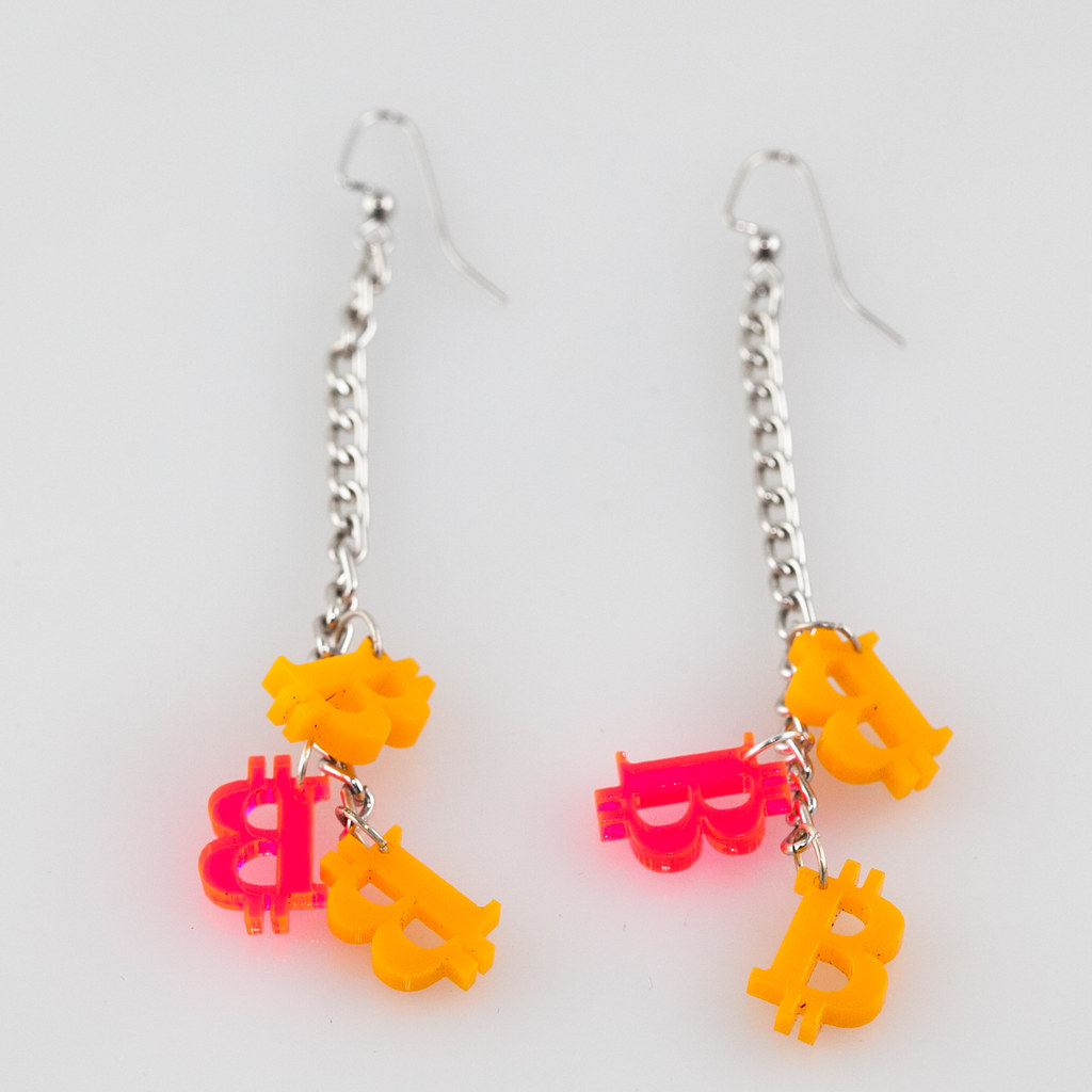 Bitcoin Earrings